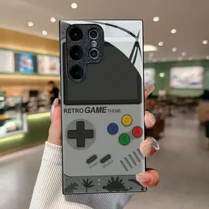 Phone Case - A Stylish Retro Pixel Game Case Made of Black Tempered Glass for Samsung Galaxy S26 S25 S24 S23 S22Pro S21 S20 Fe Plus Ultra Pro A56 A55 A54 A53 A52 A51 A36 A35 A34 A32 A26 A25 A24 A23 A16 A15 A14 A06 A05 A03s