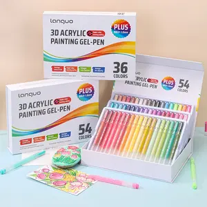 3D Acrylic Gel Pen Set, 1 Box Quick-drying 1.0mm Acrylic Gel Pen, Graffiti Painting Set, Can Take Notes, Mark, Greeting Cards, Fill in Colors, Outline, Acrylic Paint Pens, Art Pens
