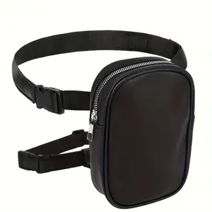 BIGWIG Durable Motorcycle Leg Bag for Men - Water-Resistant Material Tactical Thigh Pack with Adjustable Strap, Multi-Functional Drop Leg Pouch for Cycling, Outdoor Activities Waist Bag, Black