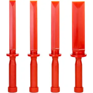 Plastic Chisel Scraper Set, 3/4", 7/8", 1", 1-1/2"  Resistant Scraper Tool, No-marring Plastic Razor Scraper Remover Tool, Plastic Chisel Set for Removes Debris, Adhesives, Film, Paint
