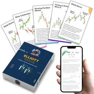 Premium Stock Market Quick Study Cards for High Probability Technical Analysis Using Elliott Wave Theory to Analize Candlestick Patterns. Ideal for Investors or Day Traders of Any Level