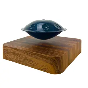 Floating Handpan - Made in USA, Mesmerizing Levitating Display, Advanced Magnetic Suspension, Perfect for Yoga Studios & Music Rooms, Unique Gift for Musicians & Collectors