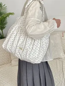 2025 New Vintage Floral Patchwork Canvas Shoulder Bag, Large Capacity Retro Multi-Function Tote Work Bag