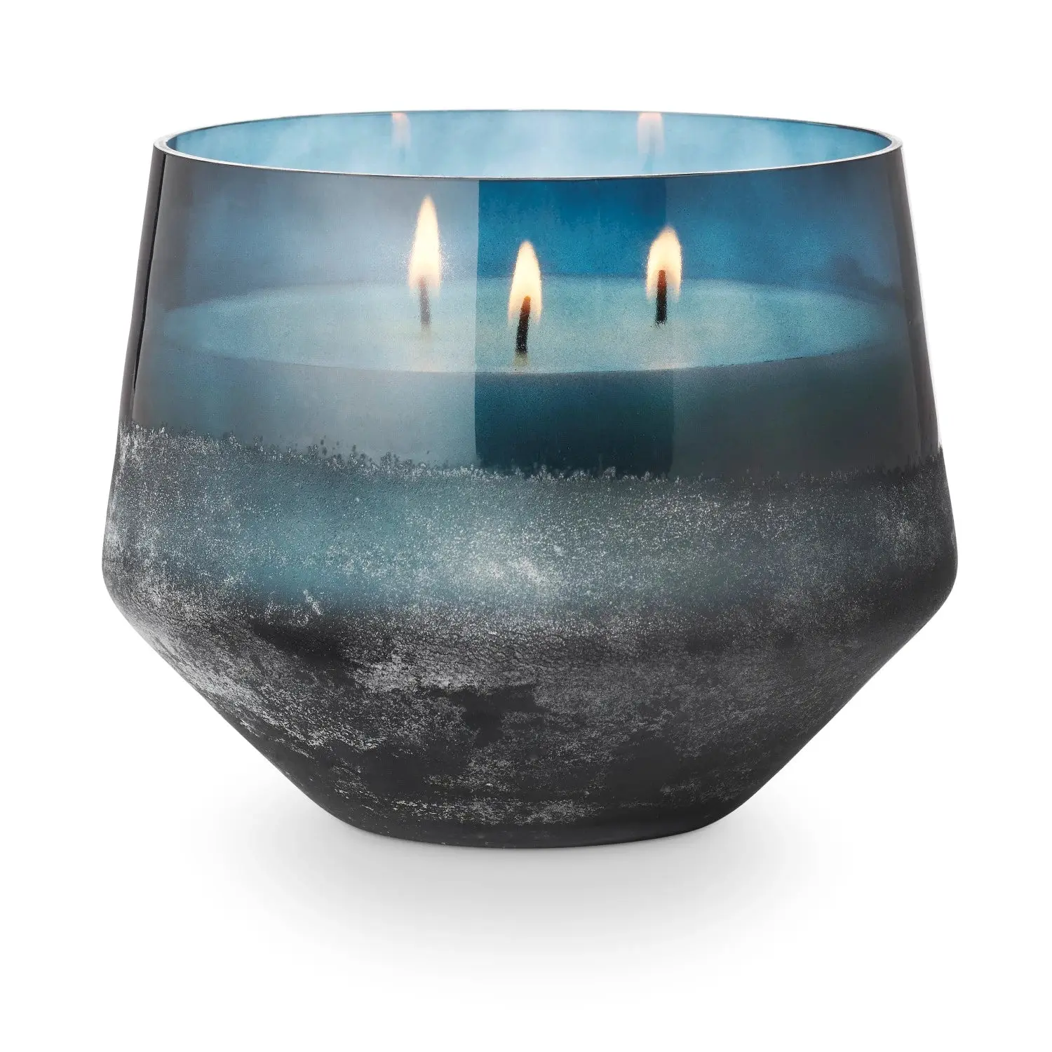 Large Baltic Glass Hidden Lake Candle - Nature-Inspired Lemon-Scented Fragrance Candle, Indoor Decorative Home Supply, Ideal Gift for Enthusiasts
