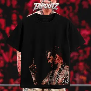 TAPOUTZ Hardcore CM Punk Heavy Cotton Unisex Shirt AEW WWE Tshirt Hoodie Funny Wrestling Tee Regular Fit True To Size Breathable Direct To Garment Print