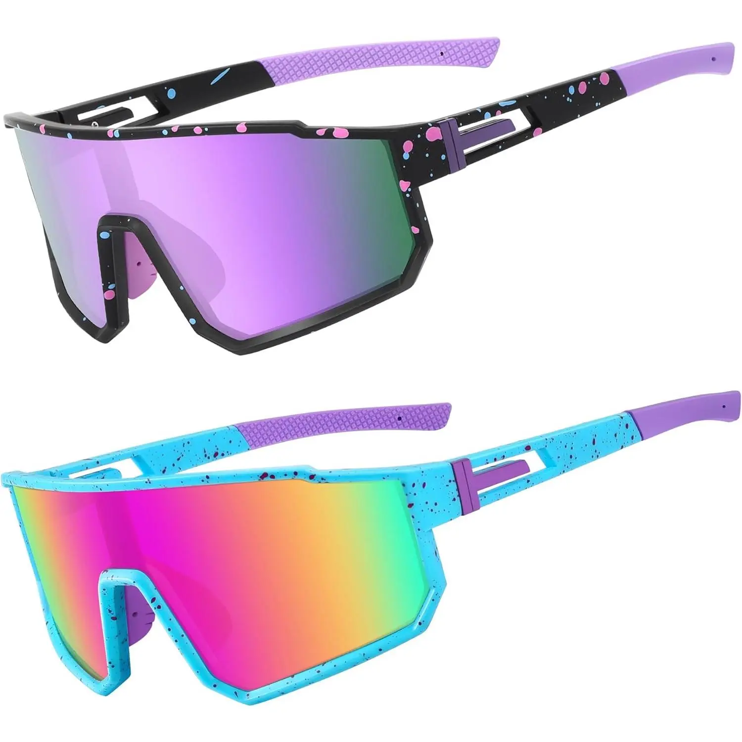 Trendy Style Sports Sunglasses for Boys & Girls, Small Lightweight Polarized TR90 Frame with UV400 Protection for Outdoor Activities, Sports Outdoor Sunglasses, Performance, Baseball/Softball, Kids Outdoor Play