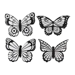 Printed Acetate Butterflies Coloring Sheets - 24 Pc.