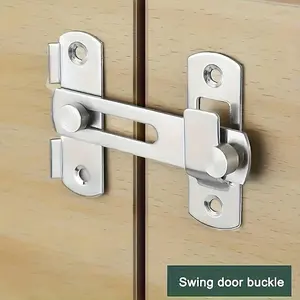 Heavy-Duty Stainless Steel Door Lock Guard Bolt - Unbreakable, Weather-Resistant, and Tamper-Proof for Enhanced Home Security - Industrial Grade, Durable, and Long-Lasting Protection