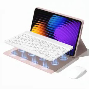 SPALLO Wireless Keyboard Case for Xiaomi Mi Pad 8 / 8 Pro & MiPad 7 / 7Pro 11.2 inch , 7 Colors Backlit Keyboard Magnetic Cover with Mouse for Mi pad 7s Pro 12.5" - Work / Study