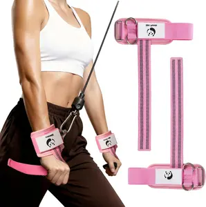 Weight Lifting Straps With Double Cuffed D Ring, Wrist Support for Men Women ,Heavy Duty Thick Comfortable Lifting Straps, Secure Fit, Enhanced Grip, Straps for Weightlifting & Strength