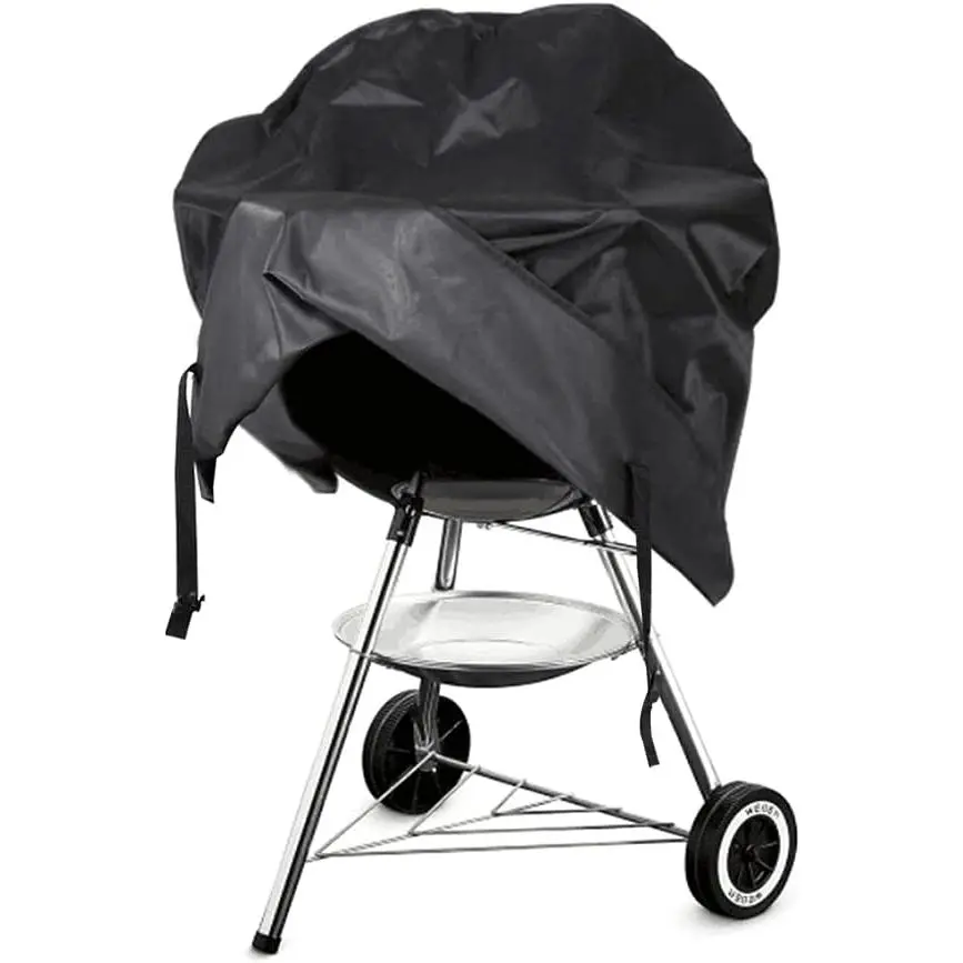 Grill Cover for Weber Round Grill Cover Water Proof Heavy Duty Outdoor Canvas BBQ Grill Cover Dome  Cover (22 inch)