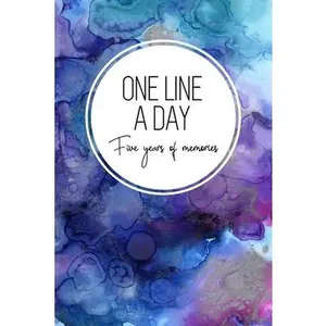 USED-One Line a Day, Five Years of Memories: Blue Marble Ink, A Five Year Memoir, 6x9 Dated and Lined Diary by Panda Studio (Paperback)