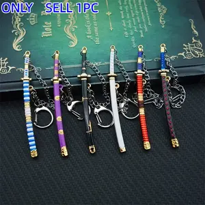 Samurai Sword Model Keychain with Scabbard, Fashionable Car Keychain, Daily Wear Accessory, Perfect Gift for Friends