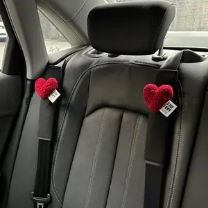 Love Heart Car Styling Seat Belt Cover Soft Chest Protection Car Seat Belt Cover Cushion Neck Support Safety Belt Pad