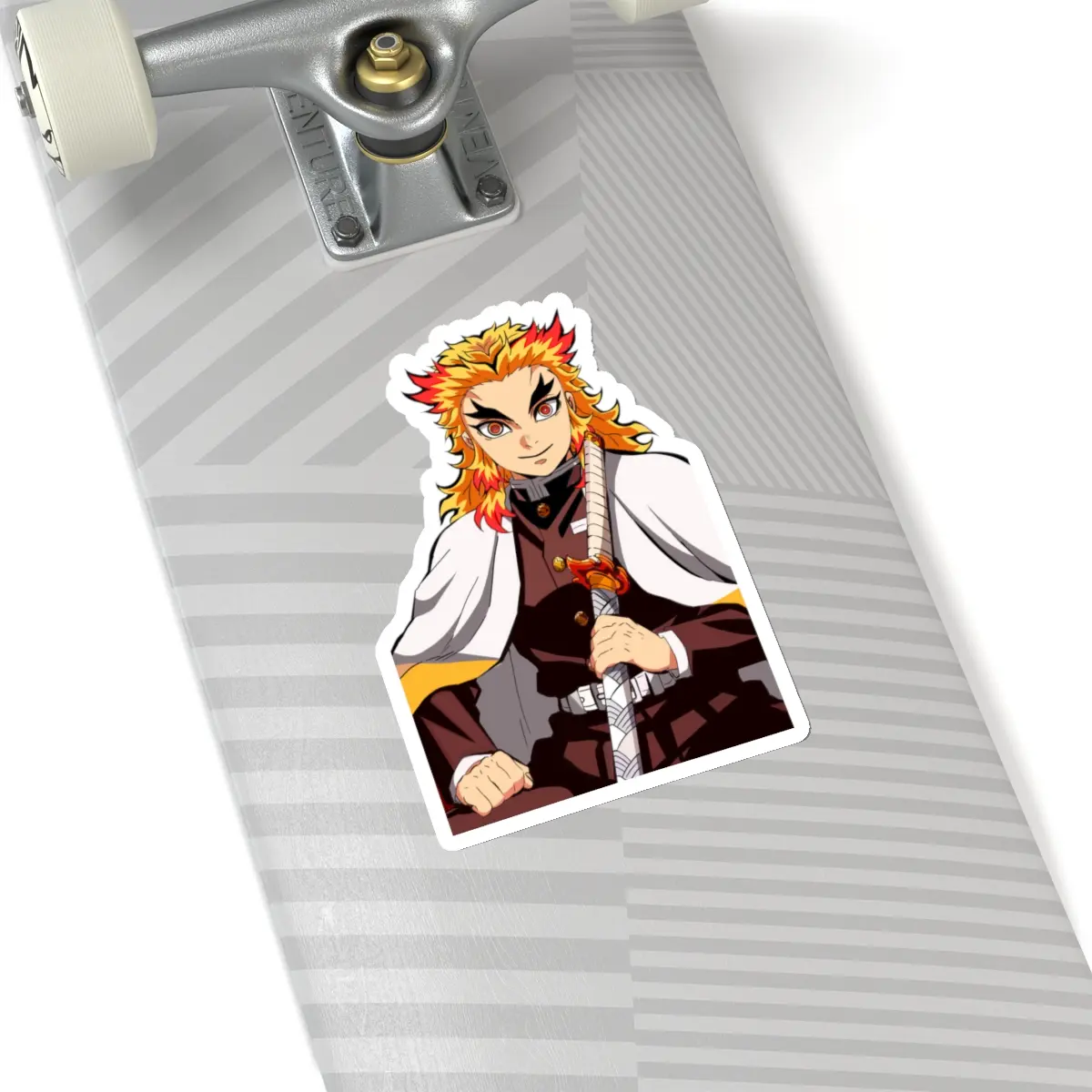 Anime Rengoku Kiss-Cut Stickers, Demon Slayer Decals, Manga Character Art, Laptop, Water Bottle Accessories, Otaku Gift