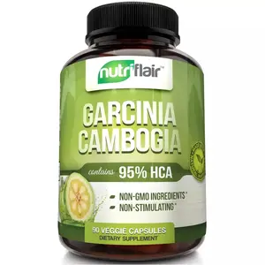NutriFlair Garcinia Cambogia 95% HCA, Energy Mental & Physical Wellness Dietary Vitamin Supplement, Natural Dairy-Free & Vegan-Friendly - 90 capsules