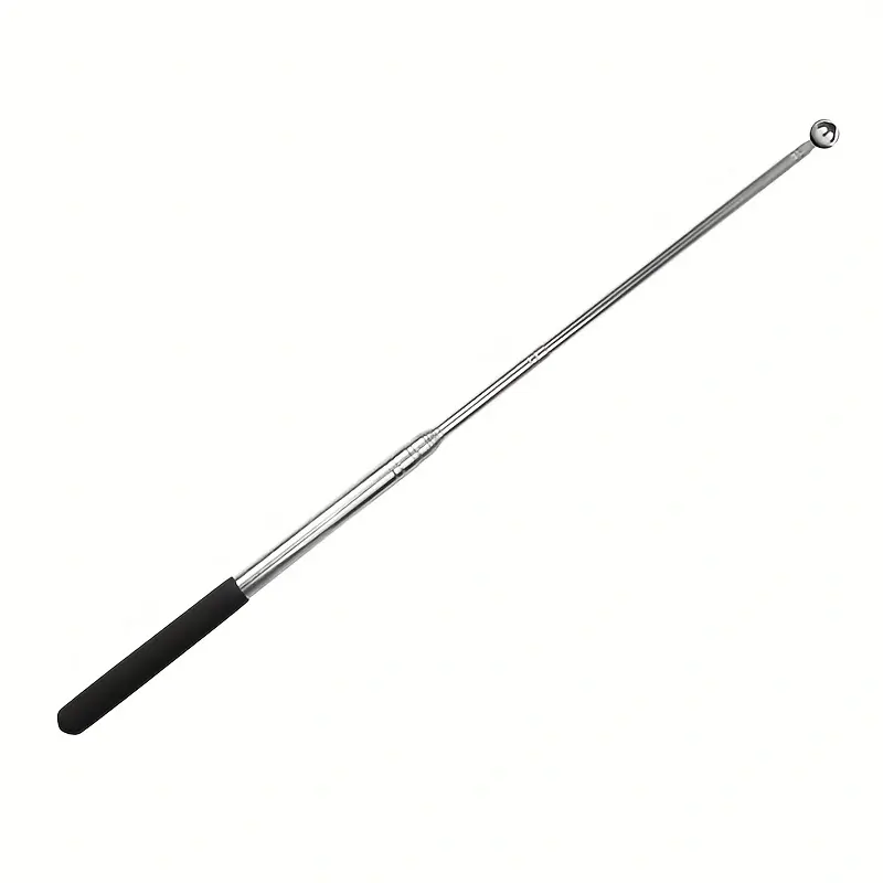 1PSC Adjustable testing drum stick, hollow drum hammer, sound telescopic rod, thick stainless steel acceptance tool, used for inspecting household wall tiles Check Auditory feedback