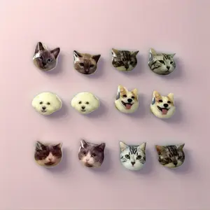925 Sterling Silver Custom Pet Stud Earrings – Adorable & Hypoallergenic