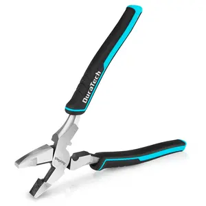 #fathersdaygift DURATECH  High Leverage Linemans Pliers, Heavy Duty Side Cutters, Linesman Pliers for Wire Cutting, Crimping