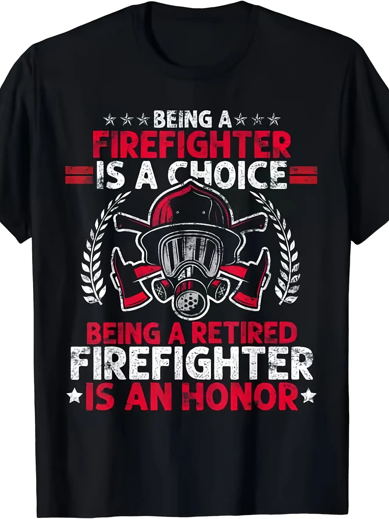 New Limited Heroic Fireman Gift Idea Retired Firef unisex soft cotton short sleeve t shirt, vintage graphic casual tee for men women teens, perfect birthday holiday gift for camping travel gym daily street  wear