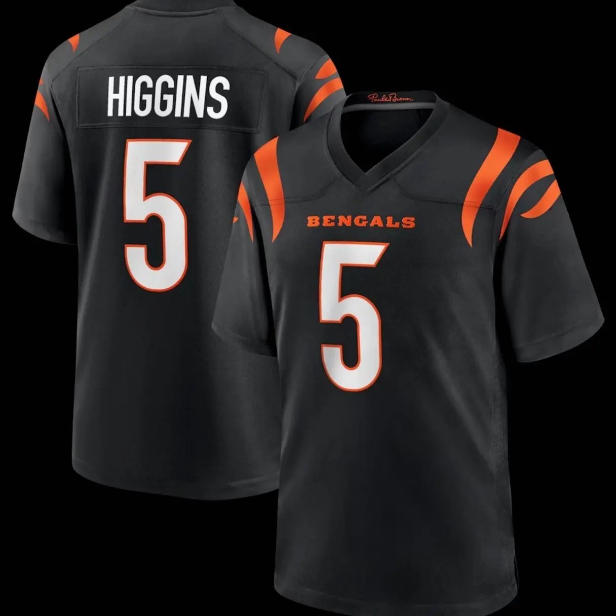 Unisex Football inspired by Higgins 5 Cincinnati Alternate Game Jersey - Black