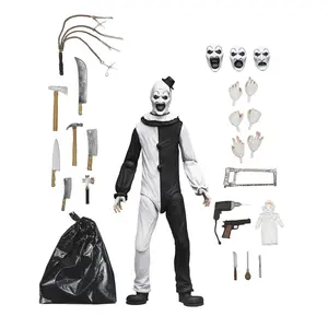 Neca 45251 Soul Clown Terrifier Yutai 7-Inch Poseable Figure Model, Articulated Figures, Collectible Action Toy, Ideal Gift for Fans & Collectors