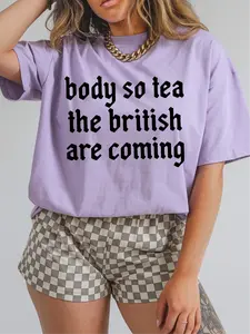 Body So Tea the British Are Coming ~ Unisex Short Sleeve CC Garment Dyed T-Shirt Printed in the USA