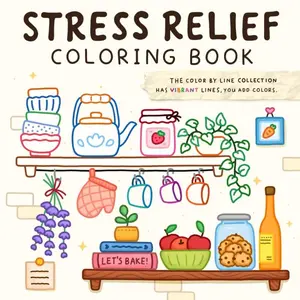 Color By Line Coloring Book for Relaxation - 30 Vibrant Illustrations, 72 Pages, Paperback Edition, Ideal for Stress Relief and Creative Imagination