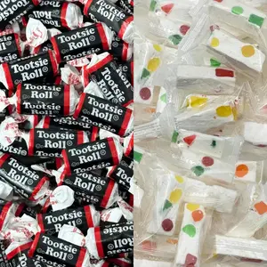 RICH & RICHERS Jujube Nougats & Tootsie Rolls 1lb Chewy Candy Mix Retro Nostalgic Chocolate Fruity Bulk Sweets TikTok Viral Treat Snack Bonbon