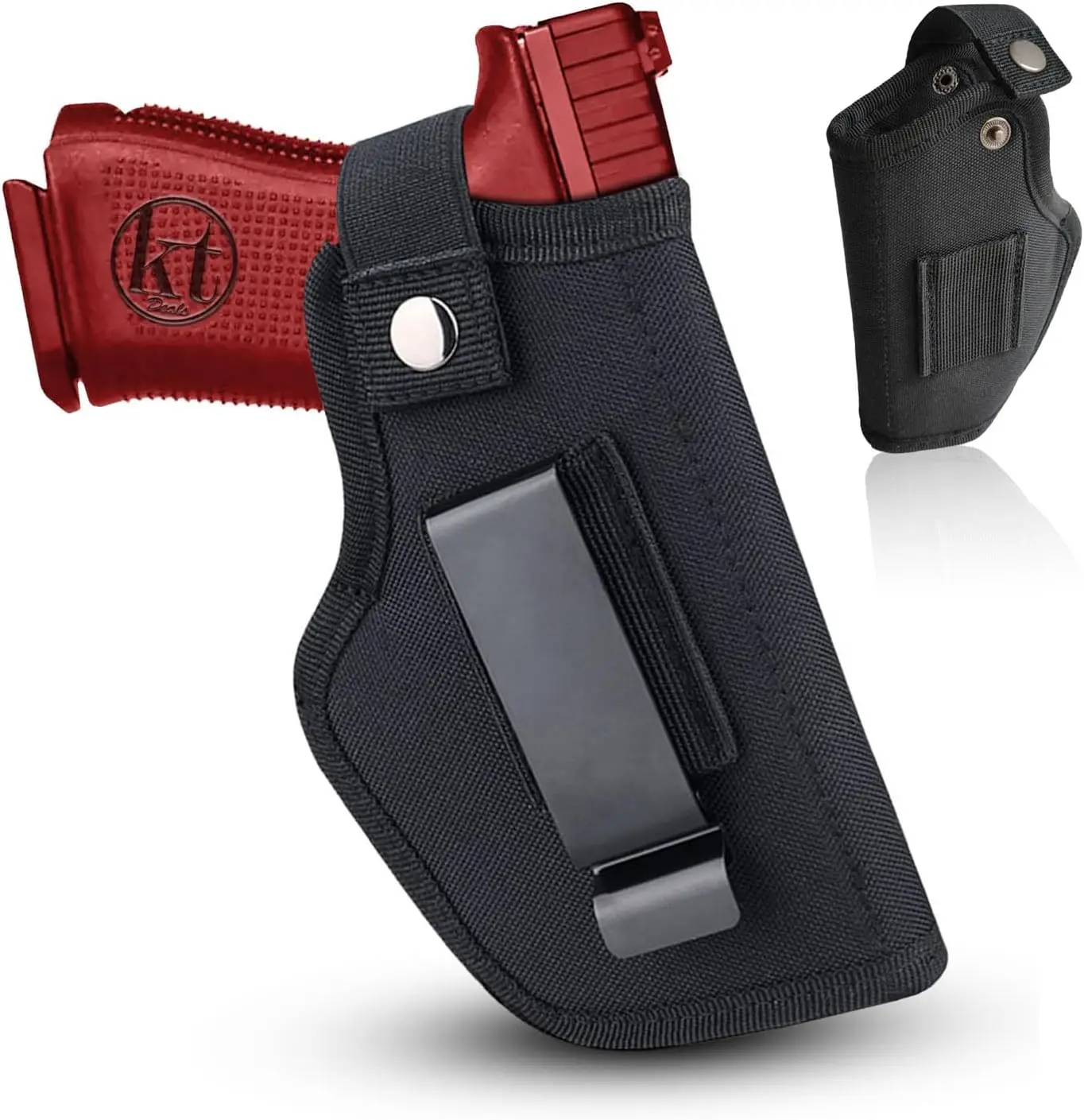 Universal Gun Holster for Men & Women, IWB/OWB Waist Belt Pistol Holster for Glock 380 9mm Gun Holster for Concealed Carry Handgun Right/Left Hand Draw Classic