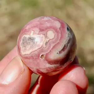 28mm Rhodochrosite Crystal Sphere 40g, Argentina