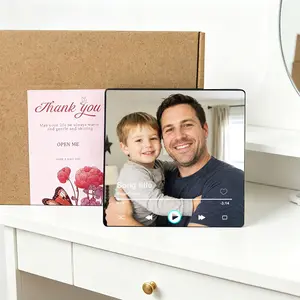 {gift for her}Personalized Photo Fridge Magnet with Bluetooth Unique Kitchen Decor Custom Dog Cat Father's Day | Gifts for  Boyfriend Birthday Gifts for BF Graduation Leis Teacher Gifts Teen Girl Gifts Anniversary Gift, Unique Music Home Decor