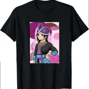 Hmong Miao Hmoob Girl Woman Princess Strong Leaves T-shirt