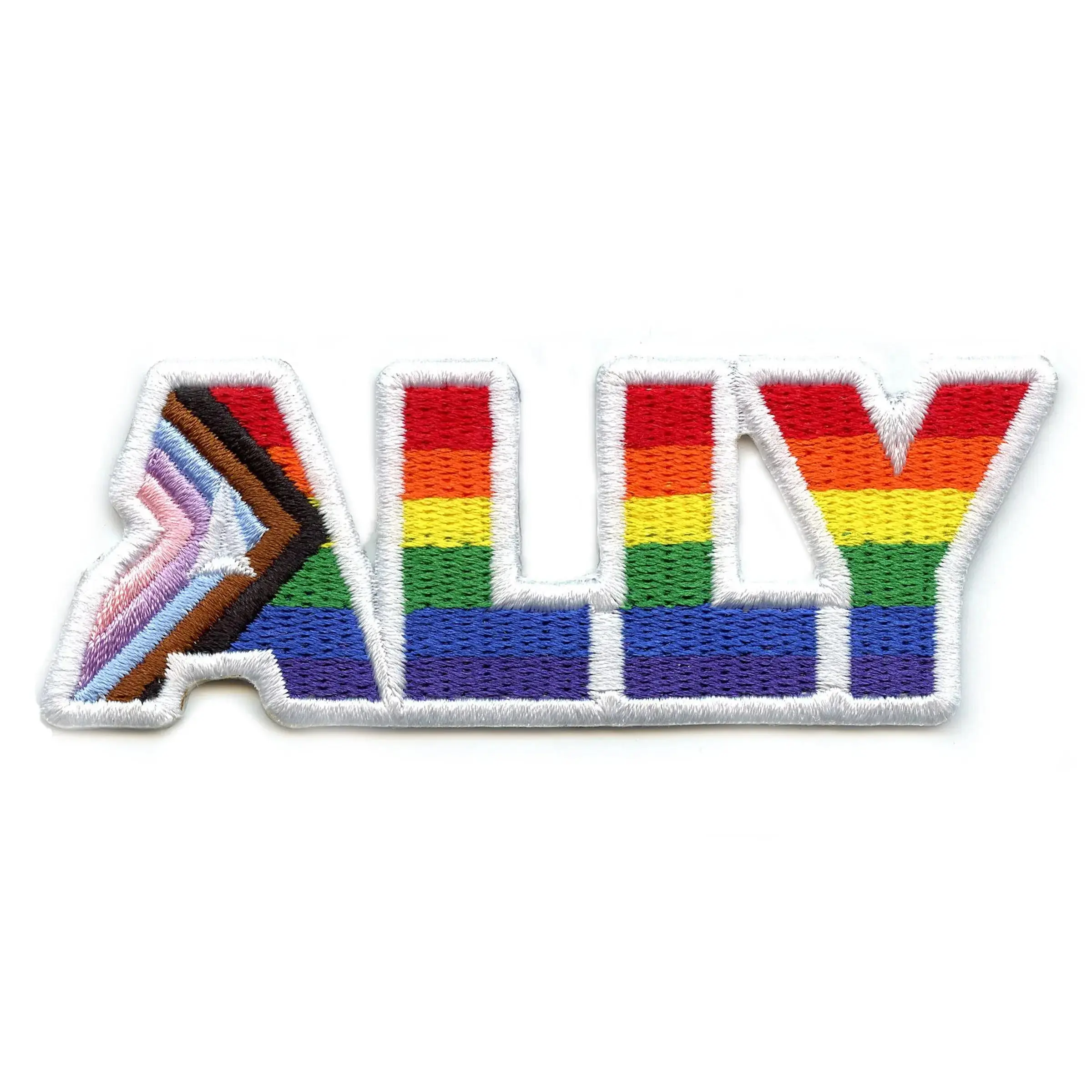 LGBTQ+ Ally Pride Script Patch Community Support Embroidered Iron On