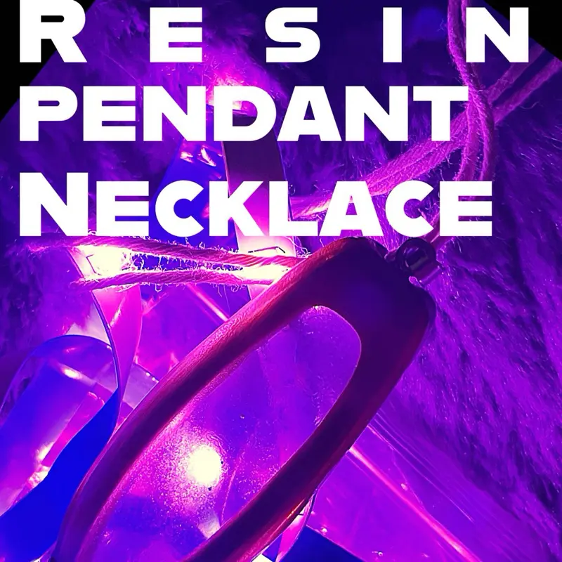 Custom Resin-Wood Surfboard Necklace