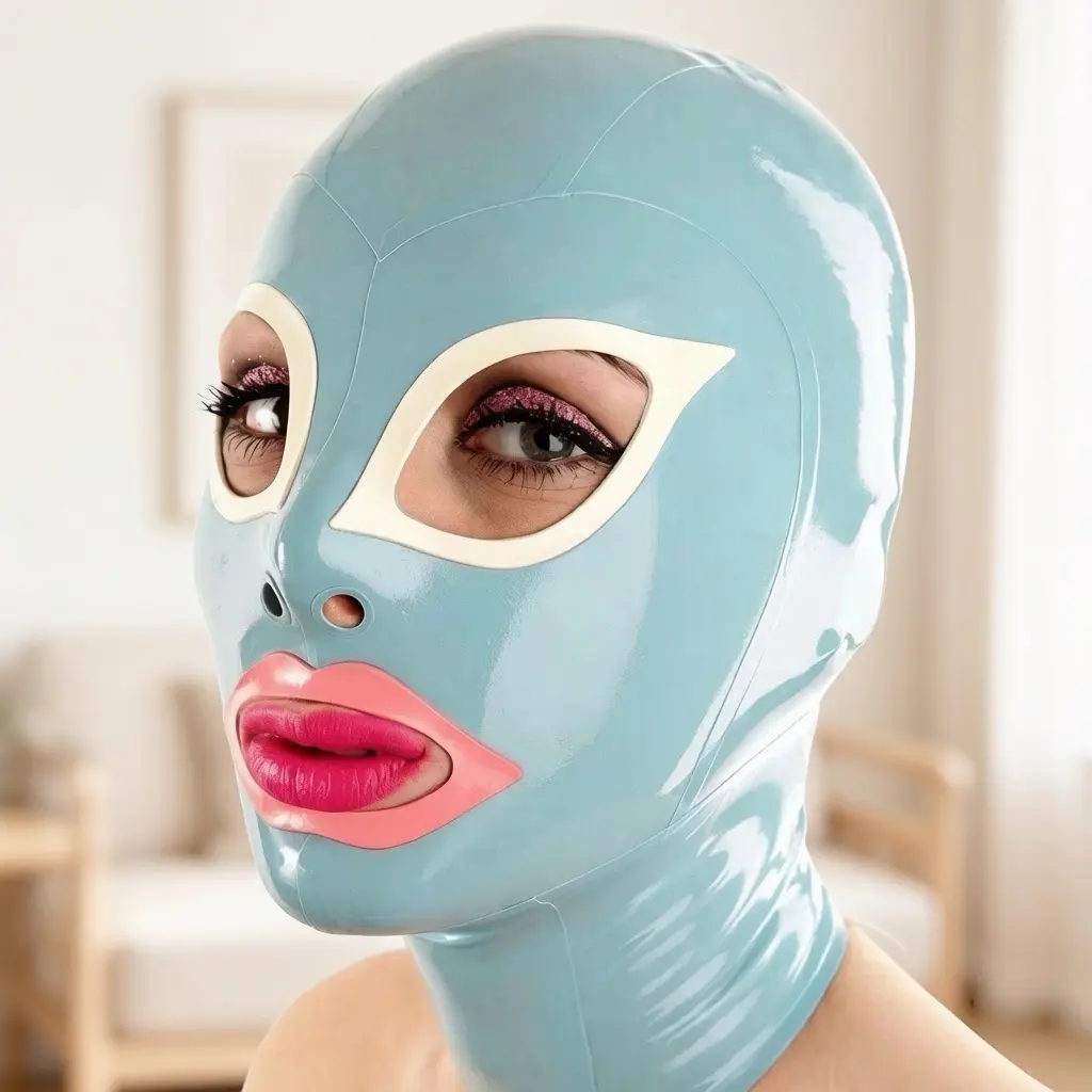 Custom Handmade Nature Latex Face Mask / Hood