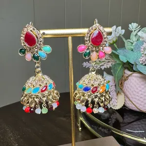 Elegant jhummka dangling earrings