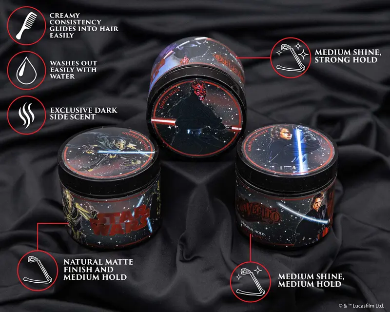 Suavecito Star Wars Dark Side II Pomade 3-Pack – Limited Edition