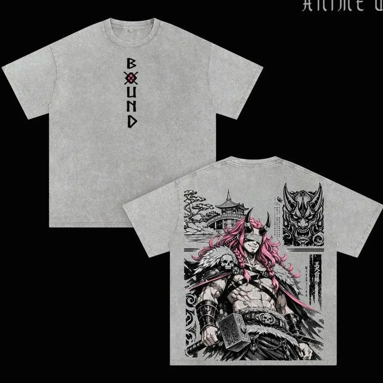 Loki The Cursed Prince Shirt, One Piece Elbaf Arc Tee, Anime Manga Vintage Washed Streetwear CQF JYU