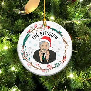 Christmas Vacation Uncle Lewis the Blessing Ornament, Ntional Lampoons Christmas Vacation, Christmas Movie, Ceramic Ornament, Christmas Decor, Party Supplies