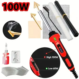 Upgraded Plastic Welding Machine Kit, Includes 2 Iron Tips, Ideal for Plastic Surface Repair, Durable PP Material, Easy to Use, Plastic Welder