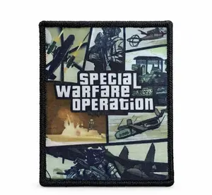 Special Warfare Patches Digital Print Velcro Tactical Patch for Backpack Vest Gear