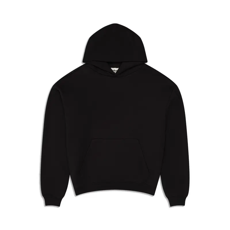 350 GSM 'Black' Fleece Hoodie