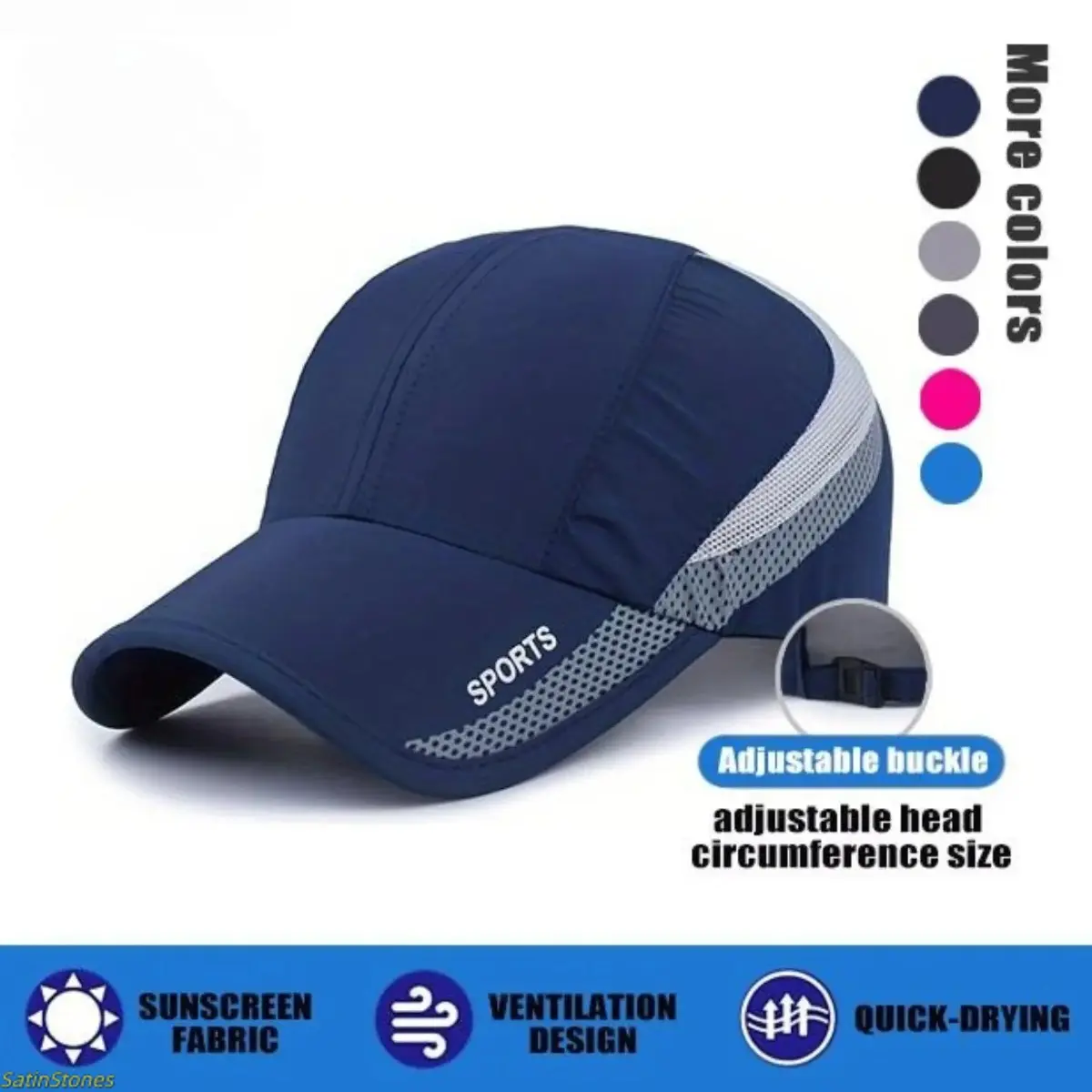 2026 Hot Selling Women's Baseball Cap (with Ponytail Opening) | Designed for High Bun Hairstyles | Breathable Summer Sports Cap | Quick-Drying and Adjustable | Mesh Breathable Casual Cap | Summer Running Cap | Adjustable Sun Hat