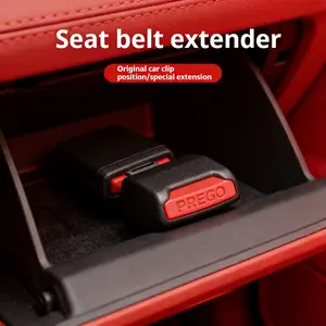 Universal Car Seat Belt Extender Adapter for Back Seat with Alloy Steel Buckle Clip Compatible with Most Vehicle Models