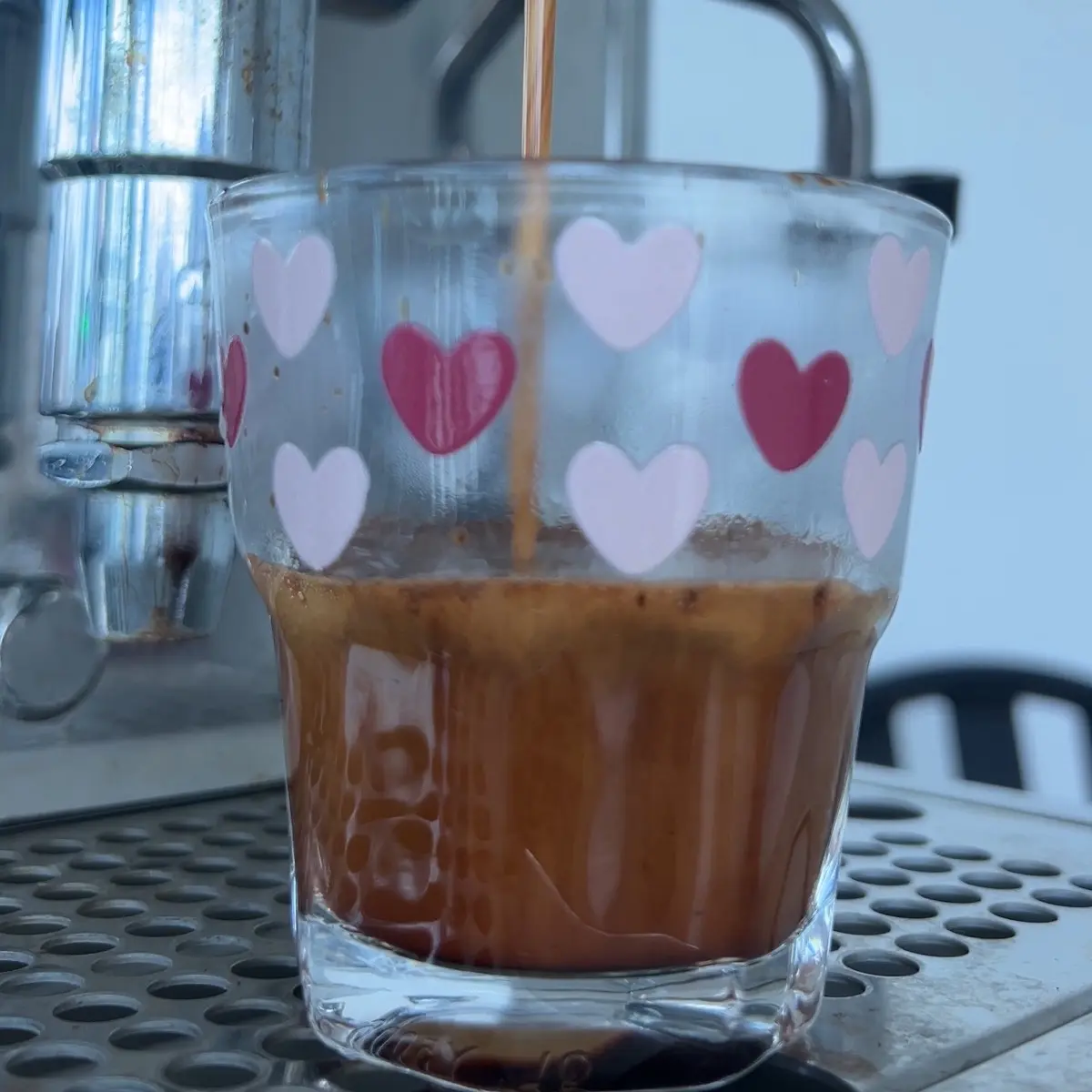 Heart Espresso Glass