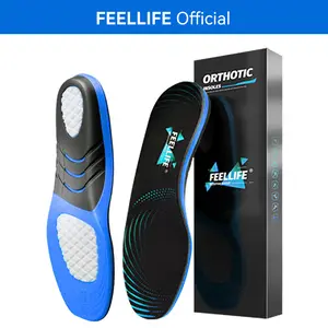 LEELLIFE Orthotic Insoles for Men Women - High Arch Support for Plantar Fasciitis, All Day Work Boot Insoles Shock Absorbing, Heavy Duty Pain Relief Inserts for Flat Feet, Chef & Service Professionals