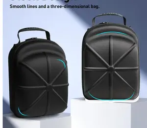2025 Hard Shell Hat Storage Bag Anti-Crush Waterproof Adjustable Strap for Travel Daily Use Baseball Cap Organizer-R Pack Matte Finish Classic Black Handle Carry Pouch