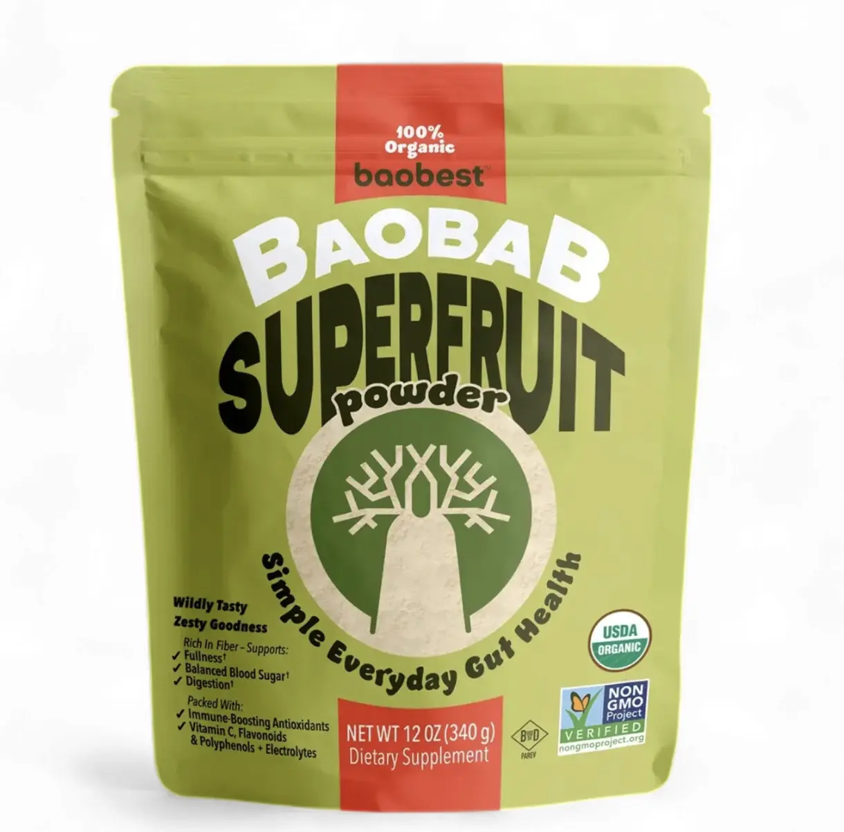 Organic Baobab Fruit Powder 12oz