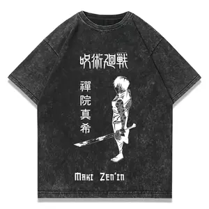 Unisex Vintage Anime T-Shirt, Shirt for Anime Enthusiasts, Graphic Tee Featuring Anime, Manga-Themed Shirt, Japanese Anime Vintage Washed Short Sleeve T-shirt fun men